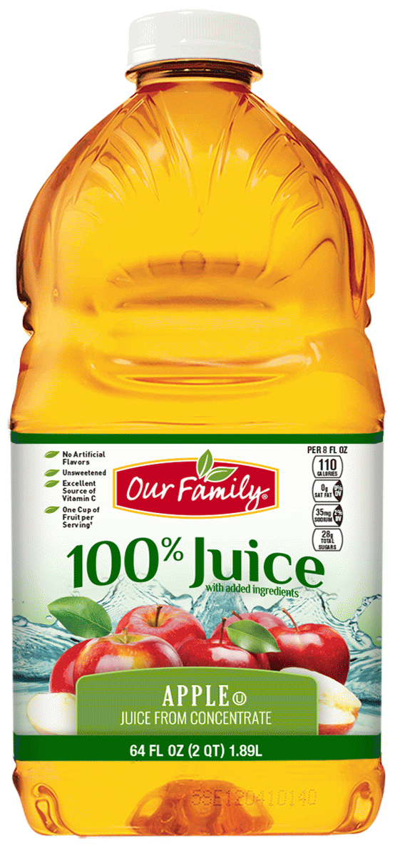 Our Family  apple juice from concentrate, 100% juice Full-Size Picture